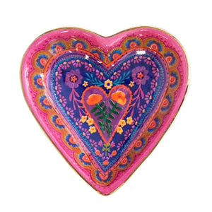 Natural Life - Trinket Dish - Folk Heart