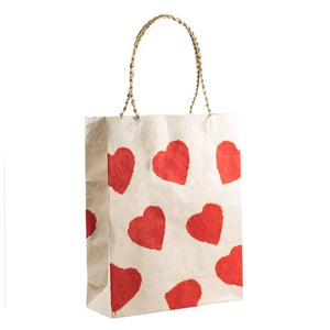 Gift Bag - Large Red Hearts