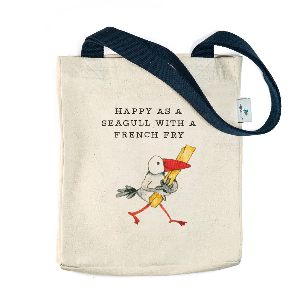 Twigseeds Medium Tote Bag French Fry Red Sparrow Tea Company