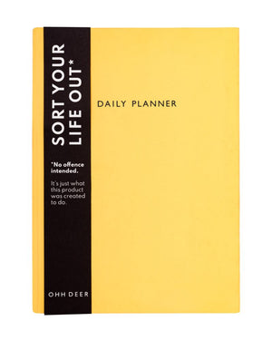 Soft Cloth Cover Daily Planner - Neon Amber A5