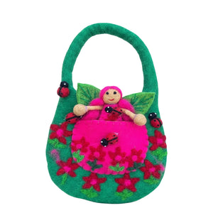 Himalayan Felt - Fairy Bag Ladybug - Small