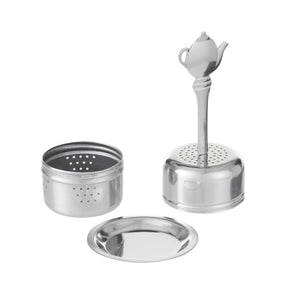 Leaf & Bean - Tea Infuser Ball with Handle - Silver