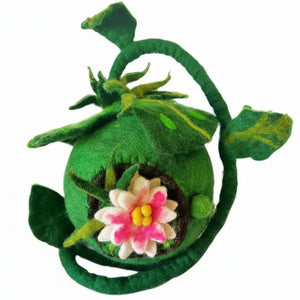 Himalayan Felt - Fairy Home - Lily Pod with Fairy