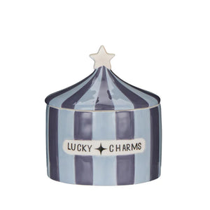 Lucky Charms Cannister - Light Blue & Dark Blue