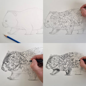 Marini Ferlazzo - Mug - Wombat Bushwalk