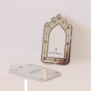 Mini Arch Frame - Faux Tin - Silver