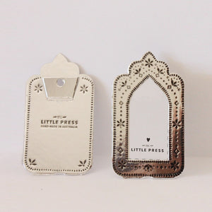 Mini Arch Frame - Faux Tin - Silver