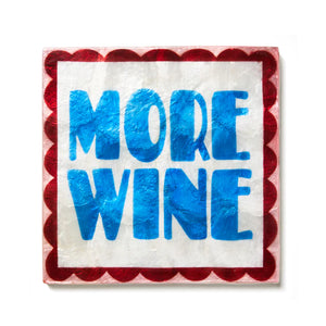 Jones & Co - Fun House More Wine - Wall Art - Red Sparrow Tea Company