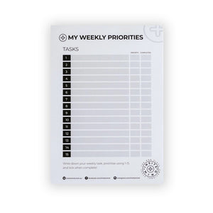 Insite Mind - My Weekly Priorities - List