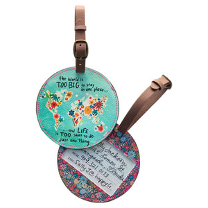 Natural Life - Travel Happy Luggage Tag