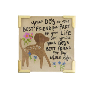 Natural Life - Corner Magnet - Dog Best Friend