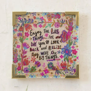 Natural Life - Corner Magnet - Enjoy The Little Things