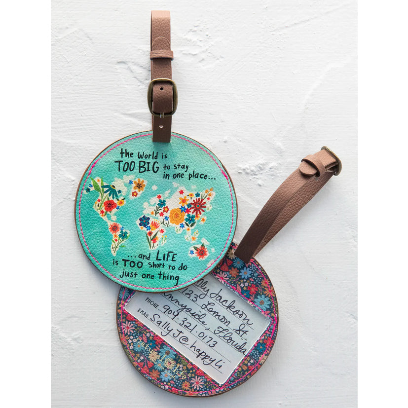 Natural Life - Travel Happy Luggage Tag