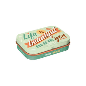 Nostalgic Art - Mint Tin - Life Is Beautiful & So Are You