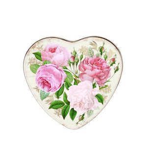 Nostalgia - Roses Small Heart Shape Tin