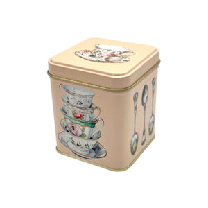 Cup & Spoon - One Sugar Please - Rectangular Tin 100g Peach