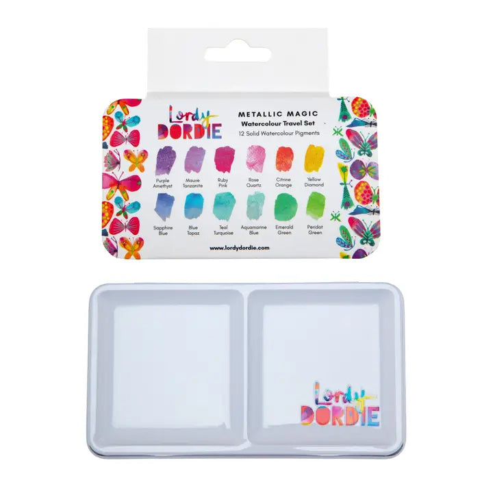 Lordy Dordie - Metallic Magic - Watercolour Travel Paint Set