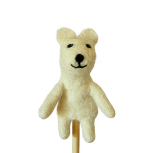 Himalayan Felt - Finger Puppet - Polar Bear