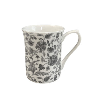 Queens - Royale Mugs - Grey Story Antique Floral