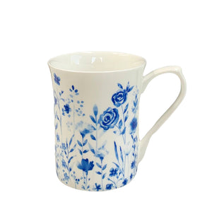 Queens - Royale Mugs - Aquarelle Blue Hedgerow