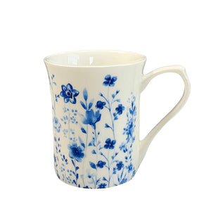 Queens - Royale Mugs - Aquarelle Blue Cottage Garden