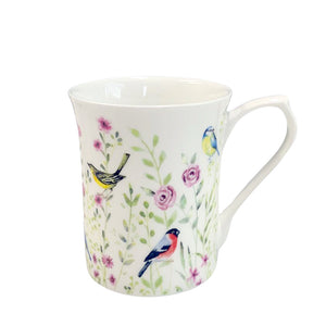 Queens - Royale Mug - Aquarelle Bird Watch Pink