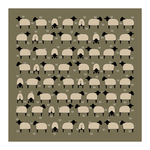 Red Tractor Designs - Cotton Hanky - Black Face Sheep Boxed Set