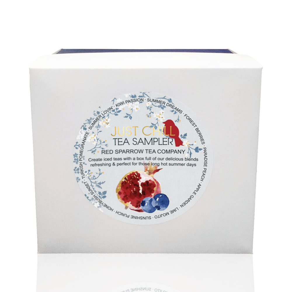 'Just Chill' Tea Sampler Box Red Sparrow Tea Company