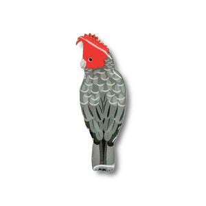 Selatan Brooch - Australian Gang Gang Parrot