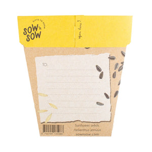 Sow 'n Sow - Gift of Seeds - Sunflower