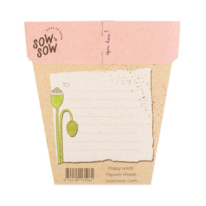 Sow 'n Sow - Gift of Seeds - Poppy