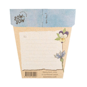 Sow 'n Sow - Gift of Seeds - Culinary Flowers