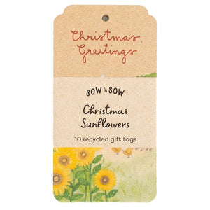 Sow 'n Sow - Gift Tags - Christmas Sunflowers