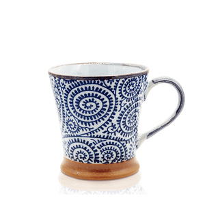 Japanese Short Tea Mug - Blue Tako