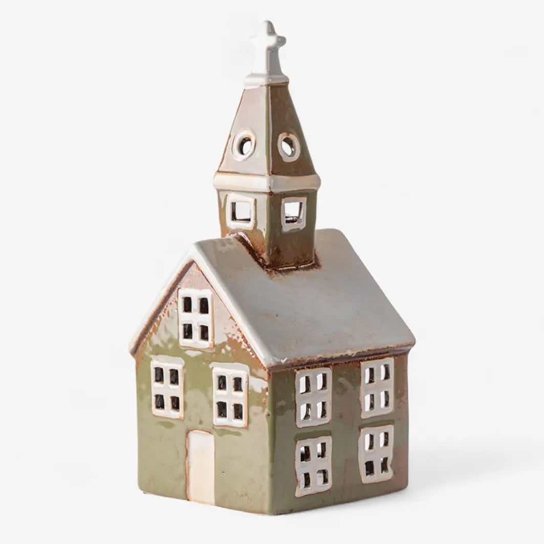 Tea Light - Church Olive Green