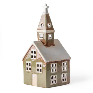 Tea Light - Church Olive Green
