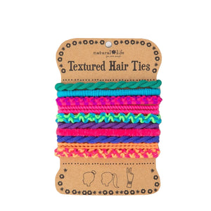 Natural Life - Textured Hair Ties - Set of 10 Rainbow