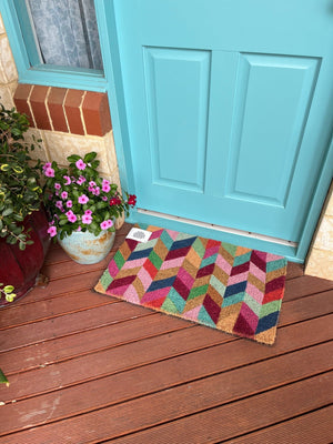 Anna Chandler - Coir Doormat – Chevron Short