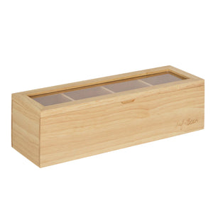 Leaf & Bean - Timber Tea Box - Natural Small
