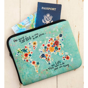 Natural Life - Travel Document Pouch - Turquoise 'Too Big'