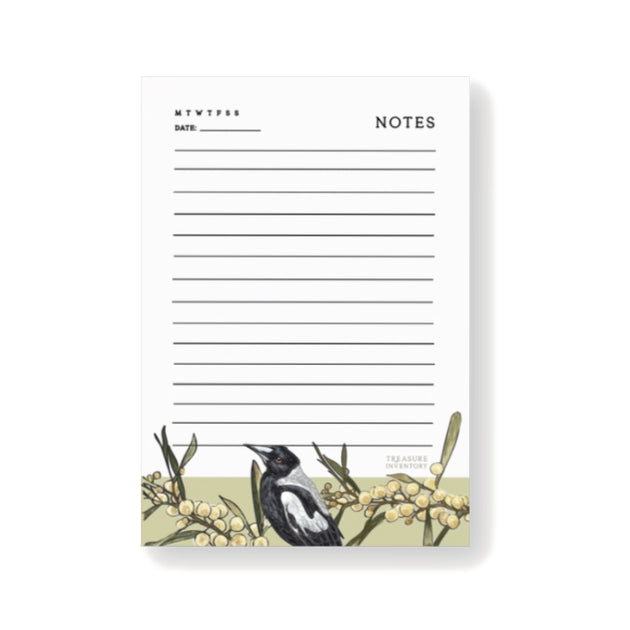 Treasure Inventory - Magpie Notepad - Red Sparrow Tea Company
