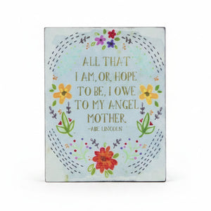 Natural Life - Happy Plaque - Mother