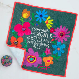 Natural Life - So Soft Washcloth - You Make The World Better