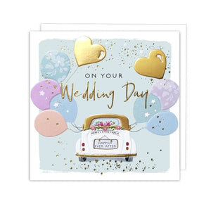 Wedding Card - Foil - Happily Ever After Car