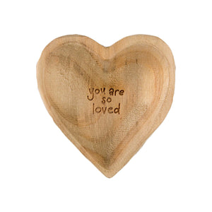 Natural Life - Wood Heart Dish So loved