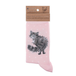 Wrendale Designs - Bamboo Socks - Glamour Puss Cat