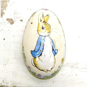 Peter Rabbit - Egg Shaped Tin