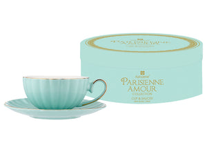 Parisienne Amour Mint Cup & Saucer