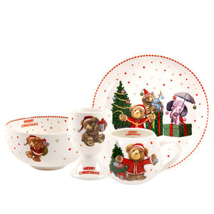 Ashdene - Honey Pot Bear Christmas - Kids 4 Piece Set