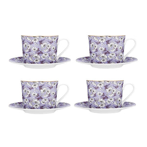 Ashdene - Vintage Floral Collection - Lavender Cup & Saucer Set